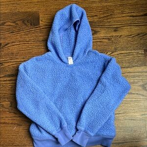 Athleta Girls Cozy Blue Sherpa Hoodie